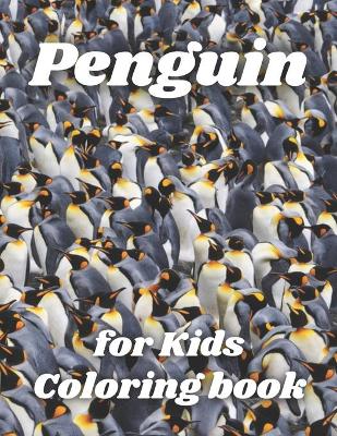 Book cover for Penguin Coloring Book for kids