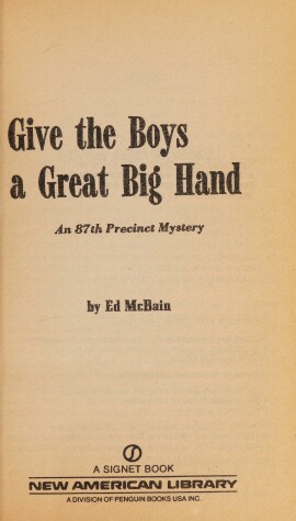 Cover of Mcbain Ed : Give the Boys A Great Big Hand