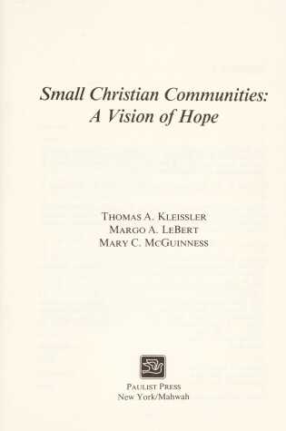 Cover of Small Christian Communities