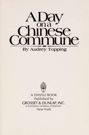 Cover of A Day on a Chinese Commune