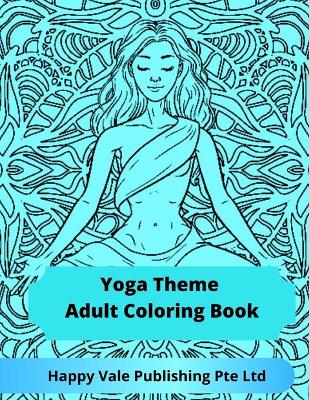 Book cover for Yoga Theme Adult Coloring Book