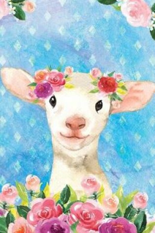 Cover of Bullet Journal for Animal Lovers Lamb in Flowers