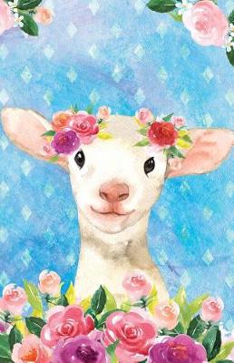 Book cover for Bullet Journal for Animal Lovers Lamb in Flowers