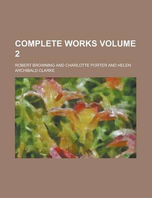 Book cover for Complete Works Volume 2