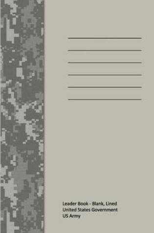 Cover of Leader Book - Blank, Lined