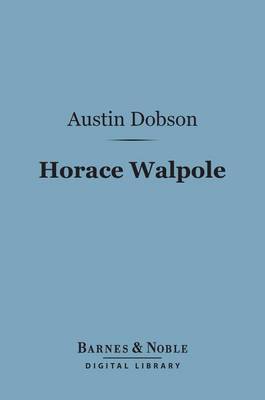 Book cover for Horace Walpole (Barnes & Noble Digital Library)