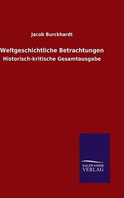 Book cover for Weltgeschichtliche Betrachtungen