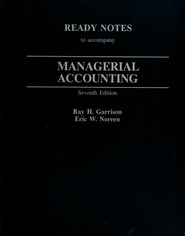 Book cover for Mgrl Acctg Ready Notes