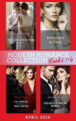 Book cover for Modern Romance April 2019 Books 1-4
