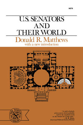 Book cover for U.S. Senators and Their World