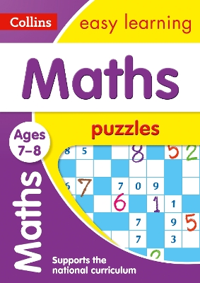 Book cover for Maths Puzzles Ages 7-8