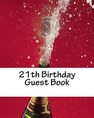 Book cover for 21th Birthday Guest Book