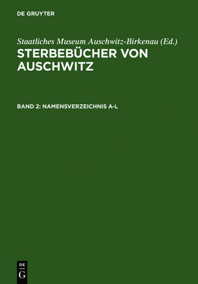 Book cover for Namensverzeichnis A-Z. Annex