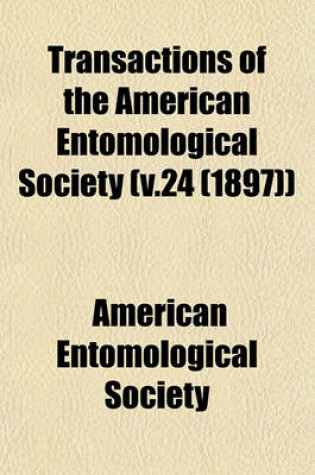 Cover of Transactions of the American Entomological Society Volume 36