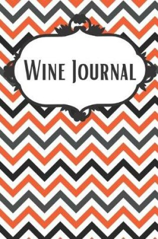 Cover of Halloween Chevron Wine Journal