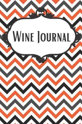 Book cover for Halloween Chevron Wine Journal
