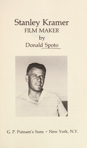 Book cover for Stanley Kramer, Film Maker