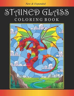 Book cover for Stained Glass Coloring Book