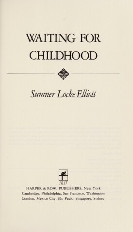 Book cover for Waiting for Childhood