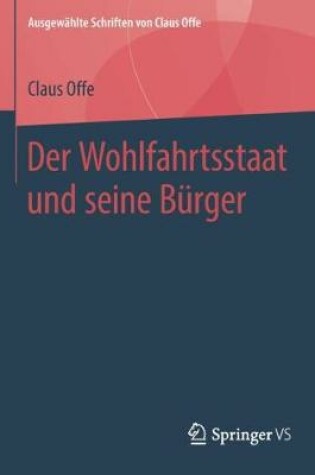 Cover of Der Wohlfahrtsstaat Und Seine Burger