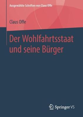 Book cover for Der Wohlfahrtsstaat Und Seine Burger