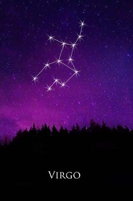 Cover of Virgo Constellation Night Sky Astrology Symbol Zodiac Horoscope Journal