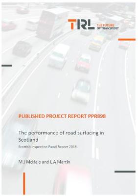 Book cover for The performance of road surfacing in Scotland