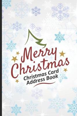 Book cover for Merry Christmas Christmas Card Address Book