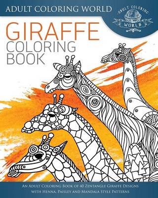 Book cover for Giraffe Coloring Book