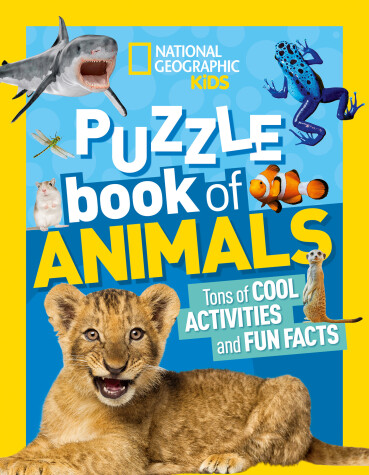 Book cover for National Geographic Kids Puzzle Book: Animals