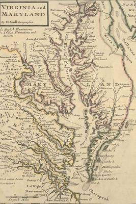 Book cover for A Vintage 1732 Map of the Virginia and Maryland American Colonies