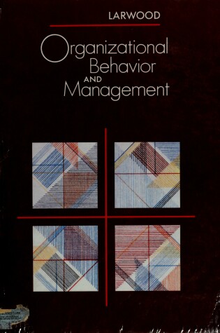 Cover of Organizational Behaviour and Management