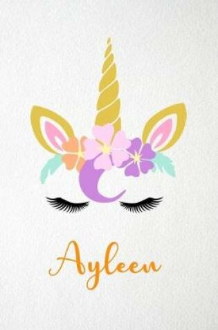 Cover of Ayleen A5 Lined Notebook 110 Pages