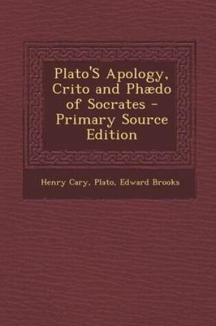 Cover of Plato's Apology, Crito and Ph do of Socrates