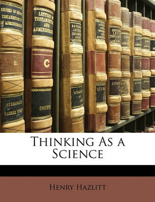 Book cover for Thinking as a Science