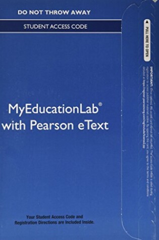 Cover of NEW MyLab Education with Video-Enhanced Pearson eText -- Standalone Access Card -- for Educational Psychology