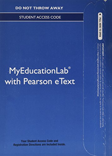 Book cover for NEW MyLab Education with Video-Enhanced Pearson eText -- Standalone Access Card -- for Educational Psychology