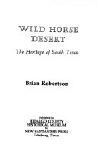 Cover of Wild Horse Desert