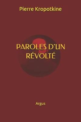 Book cover for Paroles d'Un Revolte