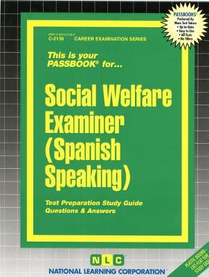 Book cover for Social Welfare Examiner (Spanish Speaking)