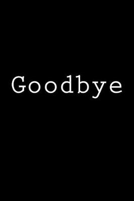 Book cover for Goodbye