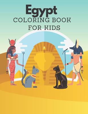 Book cover for Egypt Coloring Book for kids