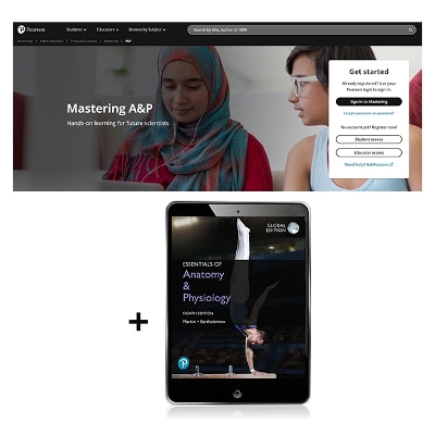 Book cover for Essentials of Anatomy & Physiology, Australian Global Edition -- Mastering A&P with Pearson eText