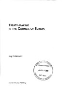 Book cover for Treaty-making in the Council of Europe