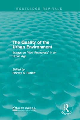 Book cover for The Quality of the Urban Environment