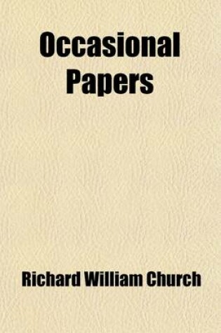 Cover of Occasional Papers (Volume 1); Selected from the Guardian, the Times, and the Saturday Review, 1846-1890