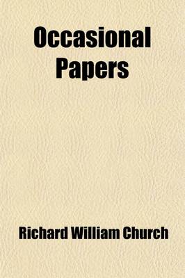 Book cover for Occasional Papers (Volume 1); Selected from the Guardian, the Times, and the Saturday Review, 1846-1890