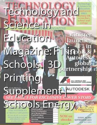 Book cover for Technology and Science in Education Magazine: F1 in Schools | 3D Printing Supplement | Schools Energy Saving