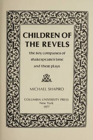 Cover of Children of the Revels