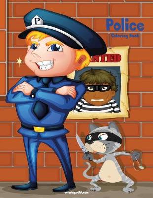 Book cover for Police Coloring Book 1